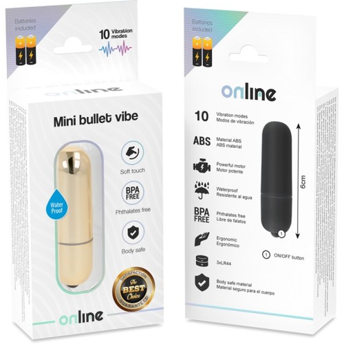 Mini Vibrating Bullet Gold