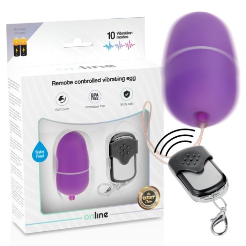 Remote Controlled Vibrating Egg M Purple