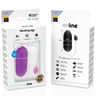 Waterproof Lilac Vibrating Egg with 10 Modes