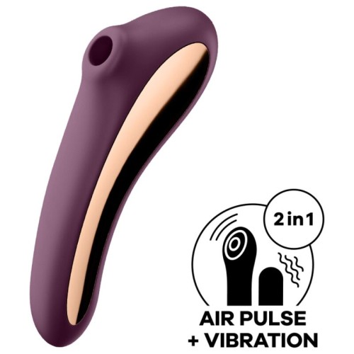 Satisfyer Dual Kiss Clitoral Stimulator Purple