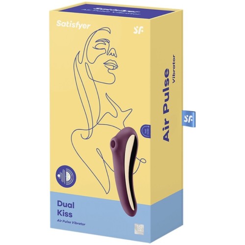 Satisfyer Dual Kiss Clitoral Stimulator Purple