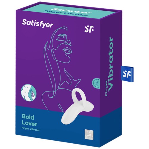 Satisfyer Bold Lover Finger Vibrator White | Powerful Clitoral Stimulation