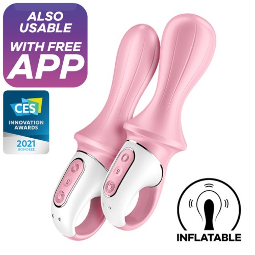 Satisfyer Air Pump Booty 5+ Inflatable Vibrator Pink