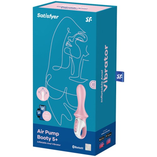 Satisfyer Air Pump Booty 5+ Inflatable Vibrator Pink