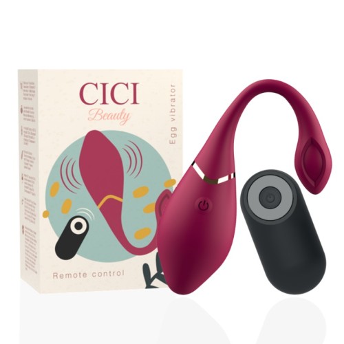 CICI Beauty Premium Silicone Egg Vibrator with Remote - Powerful Pleasure