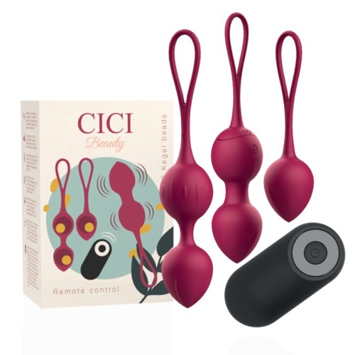 Premium Silicone 3 Vibrating Kegel Beads Remote Control