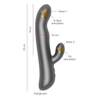 Oslo Vibration & Rotation Black - Rabbit Vibrator
