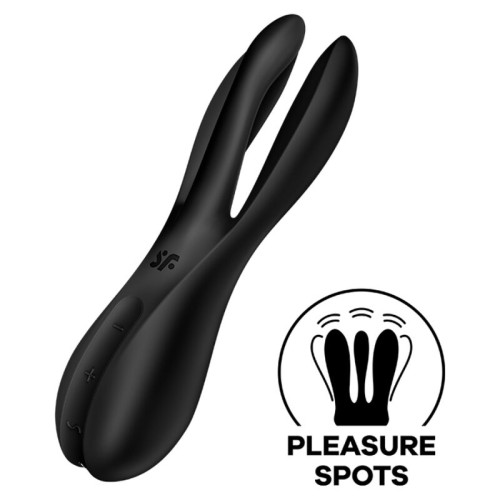 Satisfyer Threesome 2 Black Vibrator - Triple Pleasure