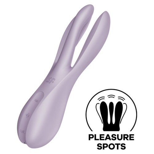 Satisfyer Threesome 2 Vibrator Purple - Intense Sensation