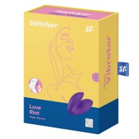 Satisfyer - Love Riot Vibrador Dedal Morado para Placer Intenso