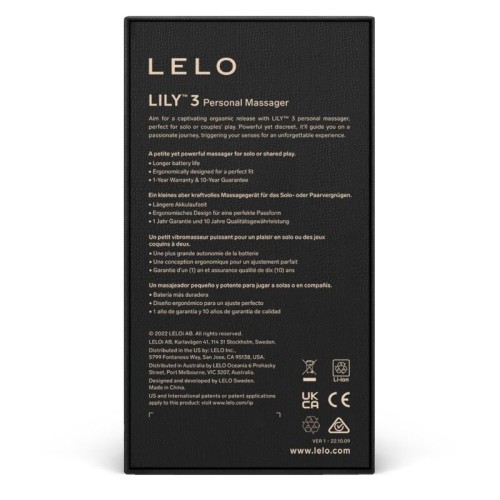 Masajeador Personal Lily 3 para Placer Último