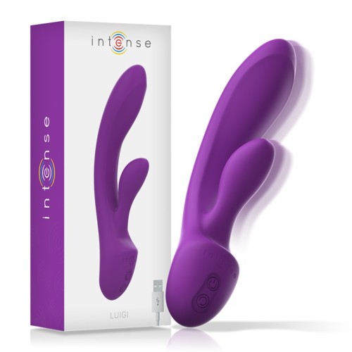 Intense - Luigi Liquid Silicone Rabbit Vibrator Purple