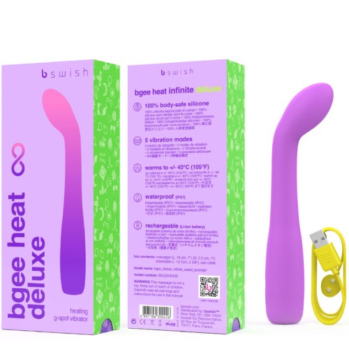 Bgee Heat Infinite Deluxe Vibrador Recargable Silicona Lavanda