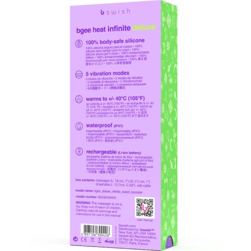 Bgee Heat Infinite Deluxe Silicone Vibrator