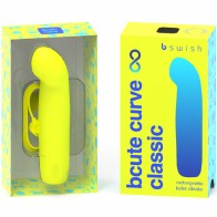 Bcute Curve Infinite Classic Rechargeable Vibrator Yellow
