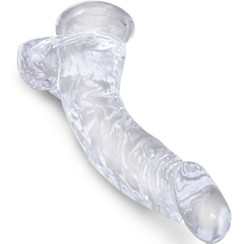 King Cock Clear Realistic Curved Penis