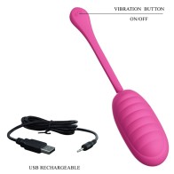 Pretty Love Catalina Huevo Vibrador Recargable Rosa - Placer al Alcance de Tu Mano