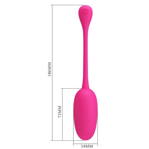 Pretty Love - Knucker Huevo Vibrador Recargable Rosa - Sensaciones Emocionantes