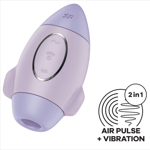 Satisfyer Mission Control Lilac Dual Impulse Vibrator