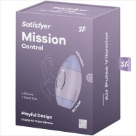 Satisfyer Mission Control Lilac Dual Impulse Vibrator