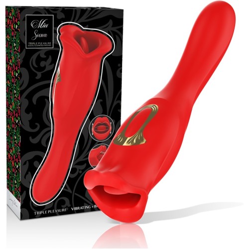 Siena Duo Triple Pleasure Kiss-Lick-Vibrate