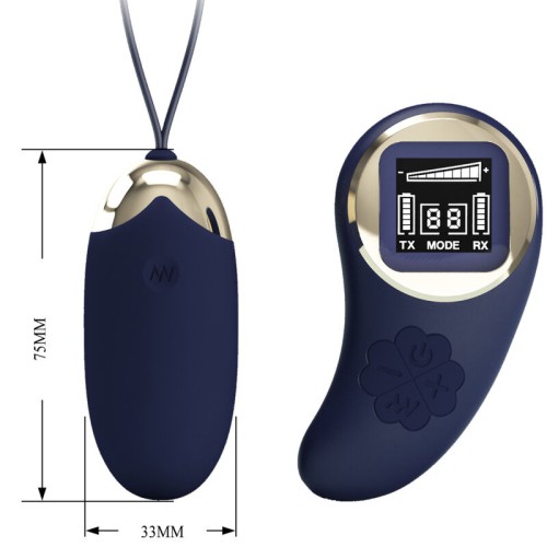 Pretty Love Mina Remote Control Vibrating Egg Blue - Discreet Pleasure