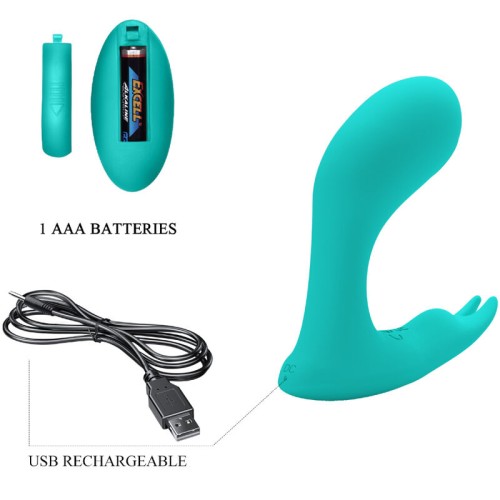 Pretty Love Idabelle Vibration Pulsation Remote Control Blue