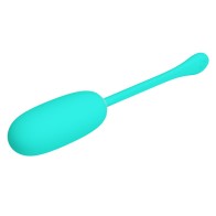 Pretty Love Huevo Vibrador Impermeable y Recargable Verde Agua
