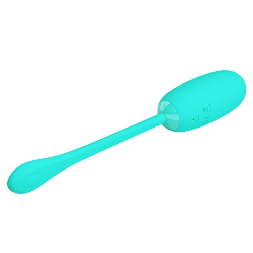 Pretty Love Huevo Vibrador Impermeable y Recargable Verde Agua