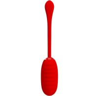 Pretty Love Kirk Rechargeable Red Vibrating Egg with 12 Vibration Modes