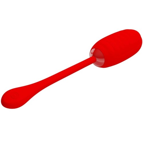 Pretty Love Kirk Rechargeable Red Vibrating Egg with 12 Vibration Modes