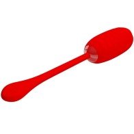 Pretty Love Kirk Rechargeable Red Vibrating Egg with 12 Vibration Modes