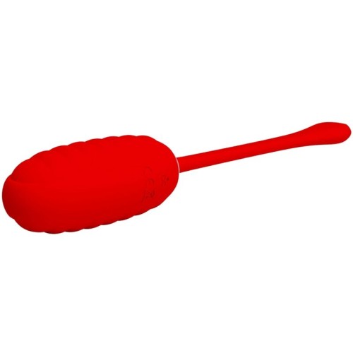 Pretty Love Kirk Rechargeable Red Vibrating Egg with 12 Vibration Modes