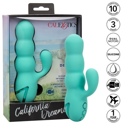 Del Mar Diva Vibrator Rabbit Green - California Dreaming