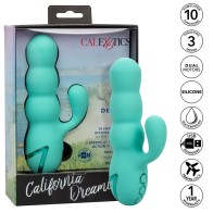 Del Mar Diva Vibrator Rabbit Green - California Dreaming