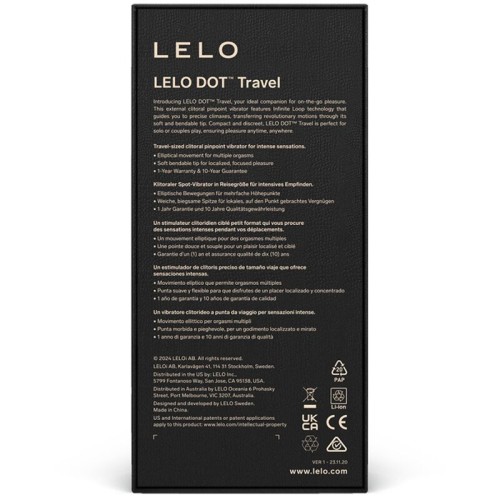 Lelo Dot Travel Estimulador De Clítoris Portátil