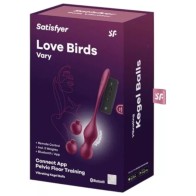 Satisfyer Love Birds Vary Vibrating Balls App Control Red