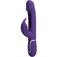 Pretty Love Kampas 3-in-1 Vibrator with Tongue Violet | Ultimate Pleasure