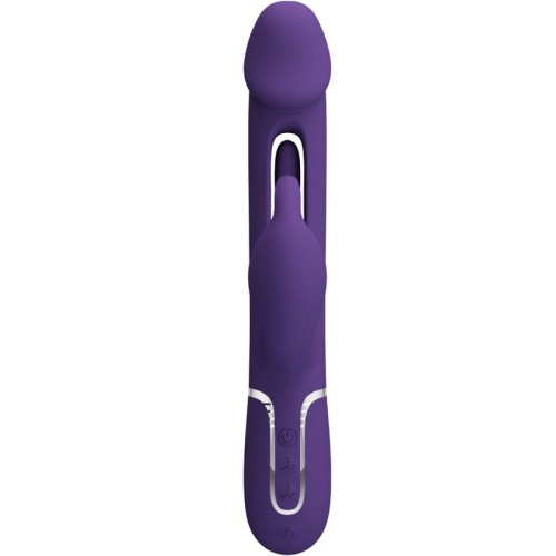 Pretty Love Kampas 3-in-1 Vibrator with Tongue Violet | Ultimate Pleasure