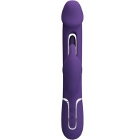 Pretty Love Kampas 3-in-1 Vibrator with Tongue Violet | Ultimate Pleasure