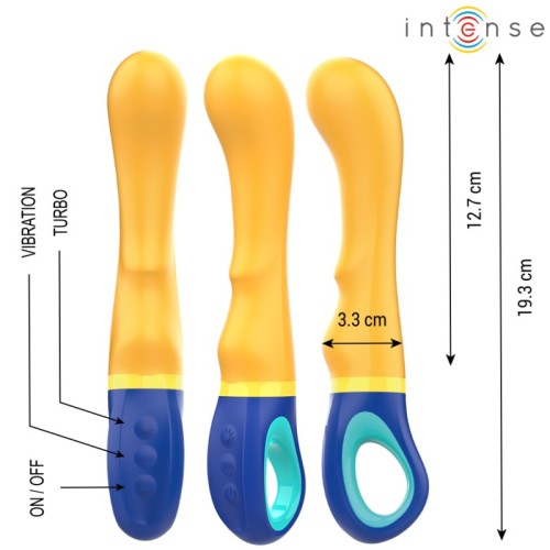 Intense Shaggy G-Spot Vibrator Yellow