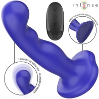 Intense Shorty Vibrator with Suction Cup Remote Control Blue