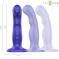 Intense Shorty Vibrator with Suction Cup Remote Control Blue