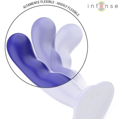 Intense Shorty Vibrator with Suction Cup Remote Control Blue