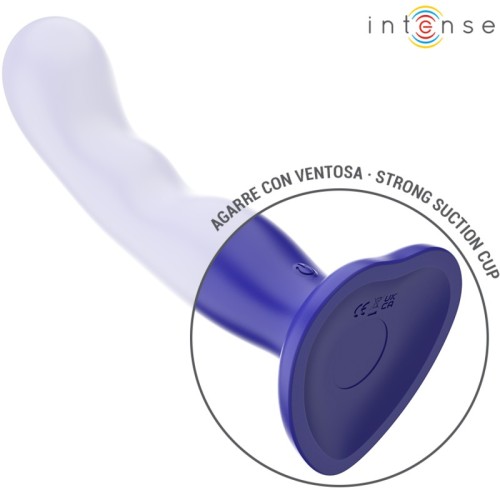 Intense Shorty Vibrator with Suction Cup Remote Control Blue