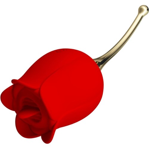 Rose Lover Red Clitoris Stimulator with 12 Vibrations