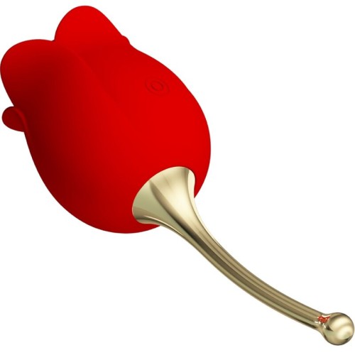 Rose Lover Red Clitoris Stimulator with 12 Vibrations