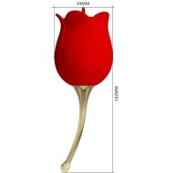 Rose Lover Red Clitoris Stimulator with 12 Vibrations