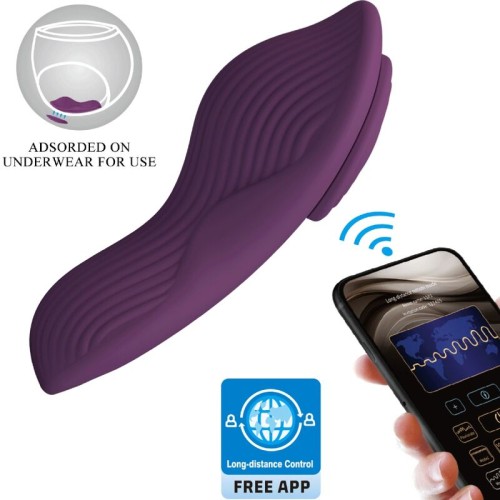 Mane Lay On Clitoral Massager with Remote Control Purple