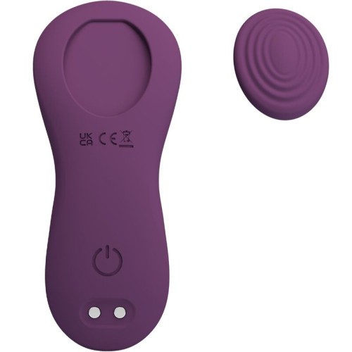 Mane Lay On Clitoral Massager with Remote Control Purple
